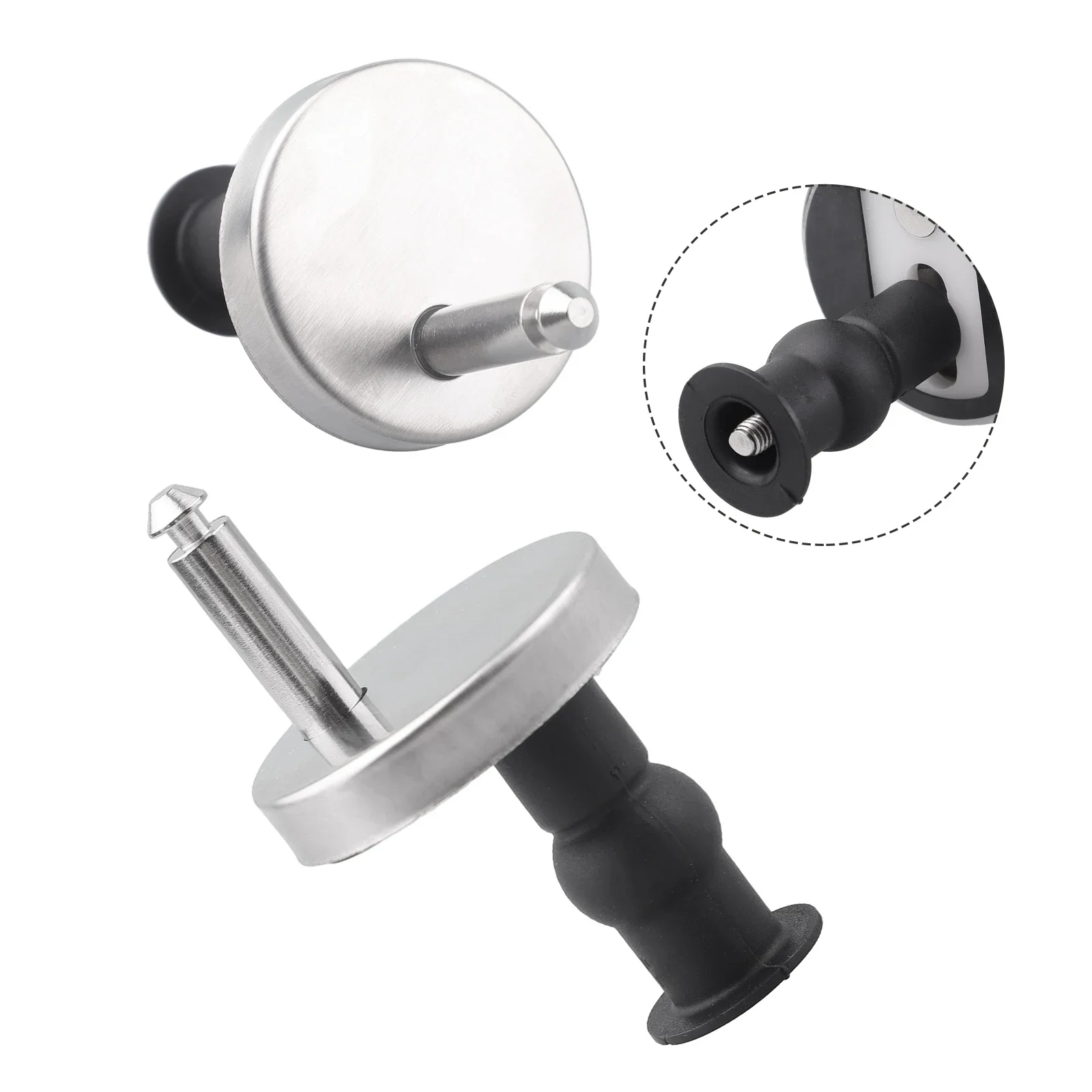 New Useful Home Toilet Hinge Seat Mounting Stainless Steel Top Close 2pcs Accessories Fix Hinge Pack For Broken