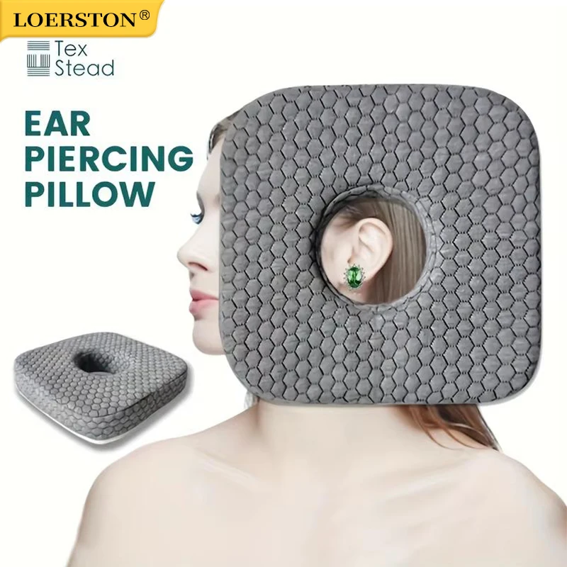 Ear Piercing Pillow for Side Sleepers CNH and Ear Pain Ear Inflammation with an Ear Hole Sleeping Pillow Ear Guard Pillow