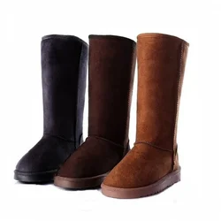 Women Tall Winter Padding Black Boots 2026 Fashion Snow Boots Women's High Boot Size 41 Hot sales Warm Shoes Casual Botas Mujer