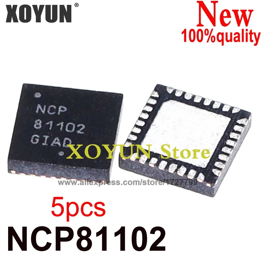 (5 Stück) 100 % neuer 81102 NCP81102 NCP81102MNTXG QFN-32-Chipsatz