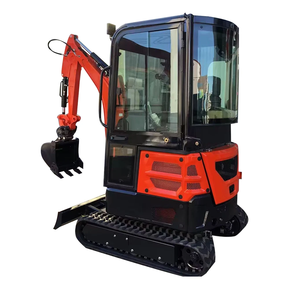 Good Selling 2ton Mini Digger Compact Crawler Excavators Farm Mini Pelle Crawler Mini Excavator Customized