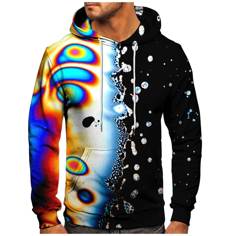 Fashion Art Paint 3D Printed Men's Hoodies Tracksuit Casual Sweatshirts Loose Oversized Harajuku Style Pullover Men Clothing