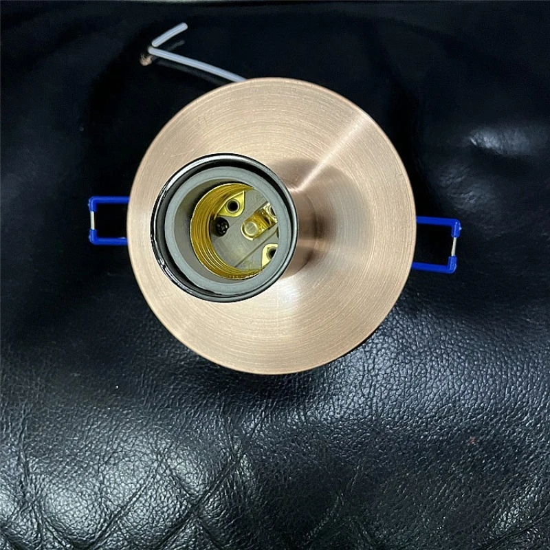E27 Snap-in Ceiling Lamp Holder Recessed Screw-type Ceramic Lamp Socket Surface-mounted Spring Clip Lamp Base DIY Lighting Acces