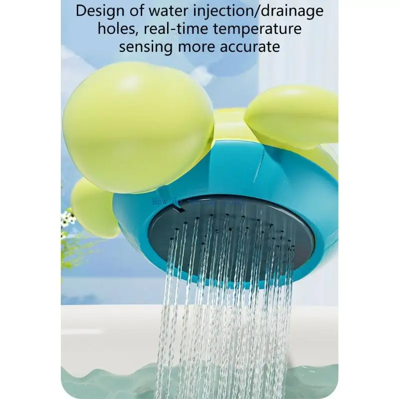 19QF جهاز استشعار حراري رقمي للحمام، جهاز استشعار تلقائي، تنبيه LED من أجل التحكم في درجة حرارة مياه الاستحمام الآمنة للأطفال #4