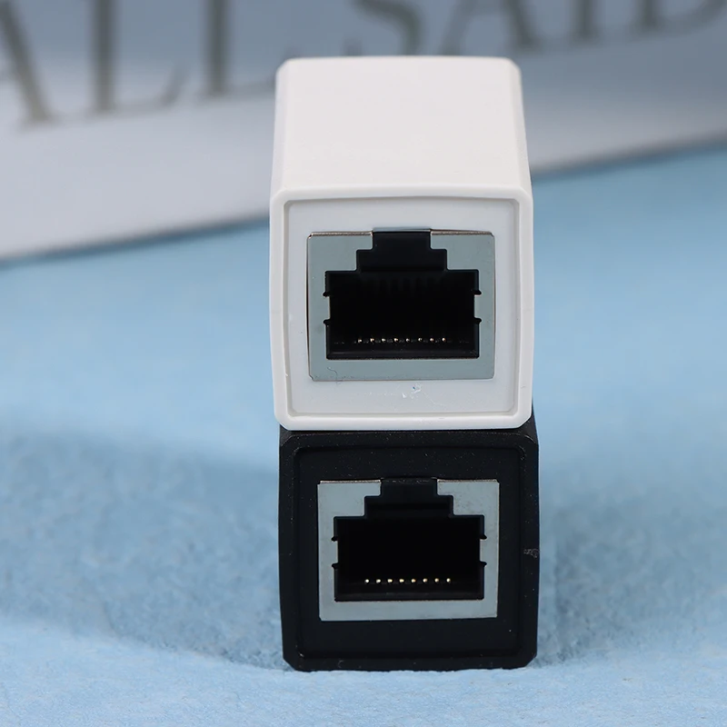 Conector RJ45 Adaptador Ethernet, Extensor de Rede, Patch Rede, Fio de Extensão, Fêmea para Fêmea, 8P8C