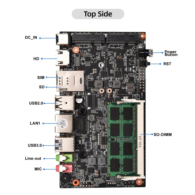 Корпус BT3 PRO, брикет DDR3 8G 1600 МГц + 128 Гб MSATA SSD Gigabit RJ45, поддержка разрешения 4K, мини-ПК, набор для замены (штепсельная Вилка европейского стандарта)