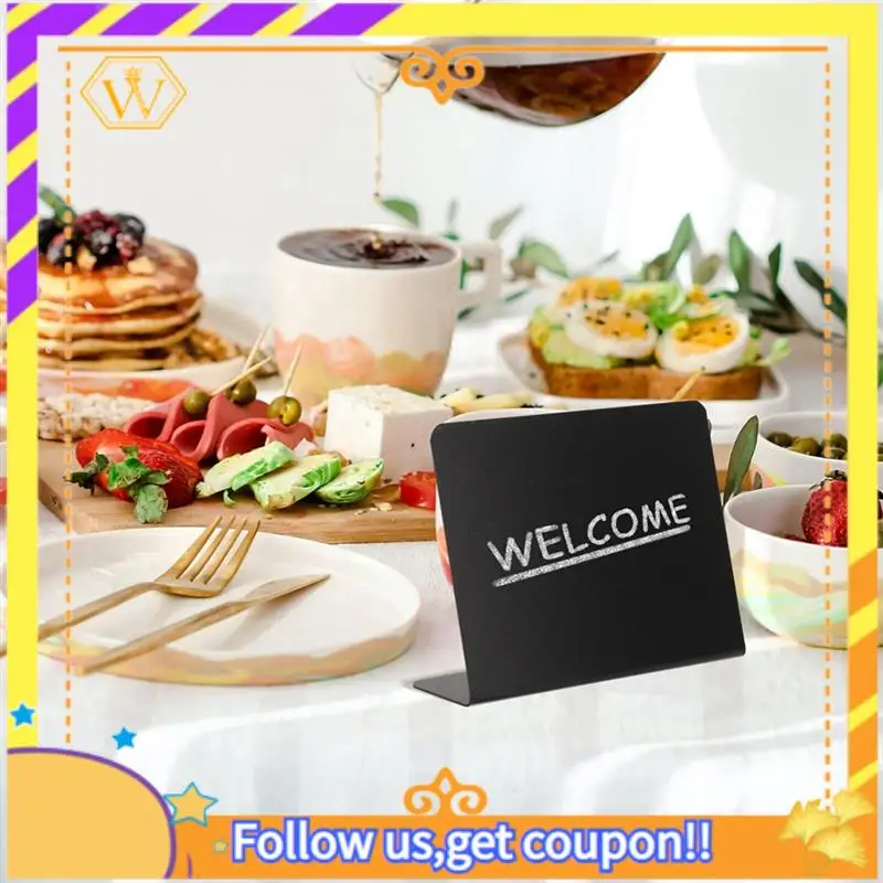 20Pcs Table Signs Food Board Buffet Party Labels Message Blackboard Chalk Table Display Price Tabletop Easy Install