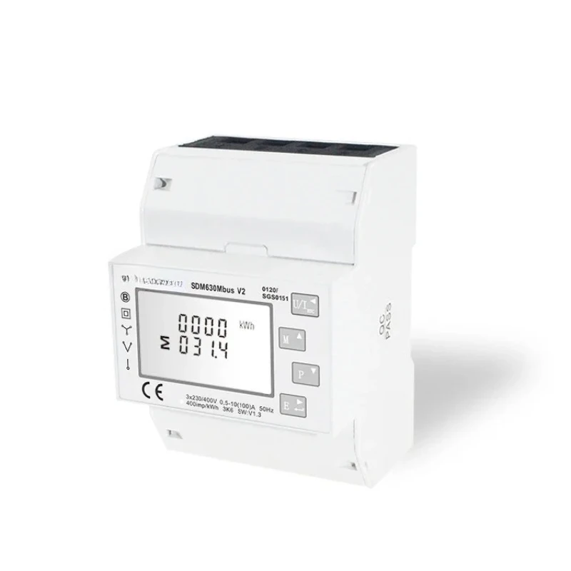 SDM630 모듈 전기 계량기 SDM630MCT V2 모델 PV 태양광 시스템 전기 스마트 미터