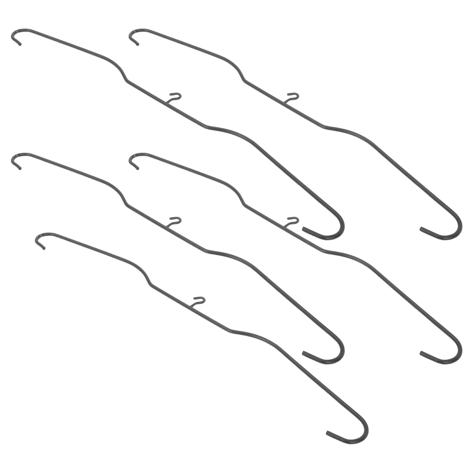 5Pcs Metal Jersey Hangers Thickened Iron Wire Wide Shoulder Non Mark Clothes Hanger Heavy Duty Sportswear Display for Framing