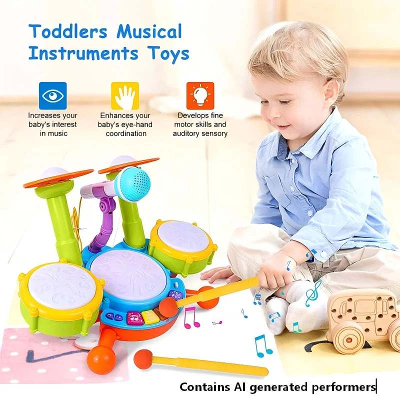 kids-drum-set-toddlers-1-3-musical-baby-educational-instruments-toys-for-toddlers-girl-microphone-music-activities-gifts