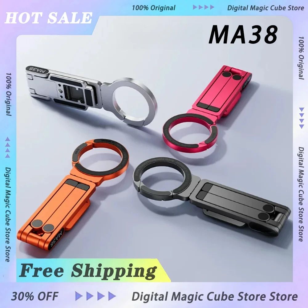 MA38 Phone Stand MagLock Phone Stand Magnetic Phone Stand for iPhone 16 15 14 13 with Hidden Hook for Slopes Walls Gifts