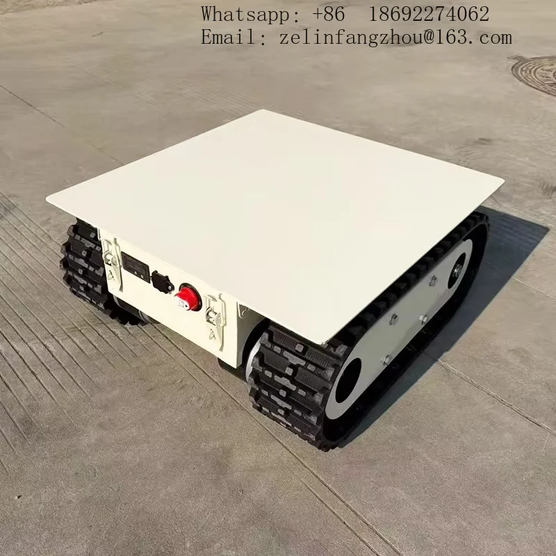 Small Rubber Track System Intelligent Chassis Wireless Remote Control Cargo Carrier Narrow Terrain Heavy Duty Robot Pro