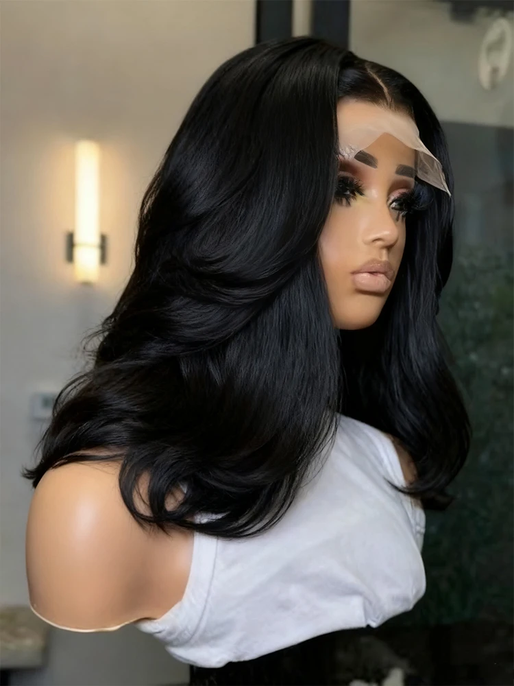 

Оптовая продажа с фабрики Объемная волна Парики фронта шнурка Человеческие волосы Широкие кружевные парики 200 Плотность человеческих волос 13x4 Парики фронта шнурка человеческих волос