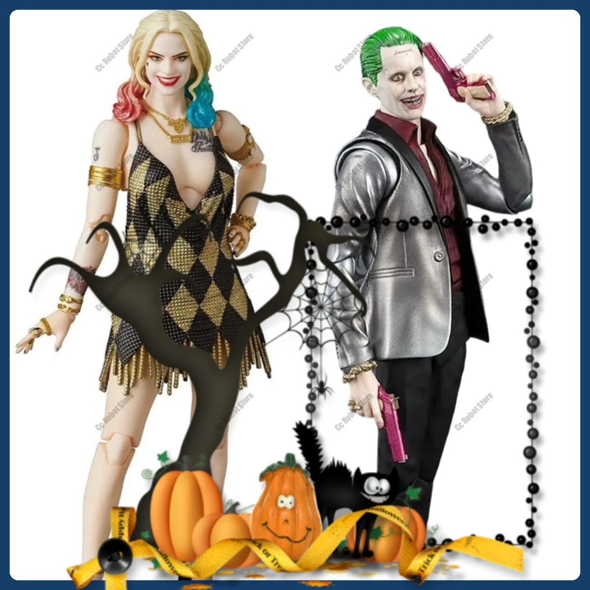

[Original] Model Kit MAFEX 042 Harley Quinn and Joker Action Figures Anime Figurine Model Toy Gift