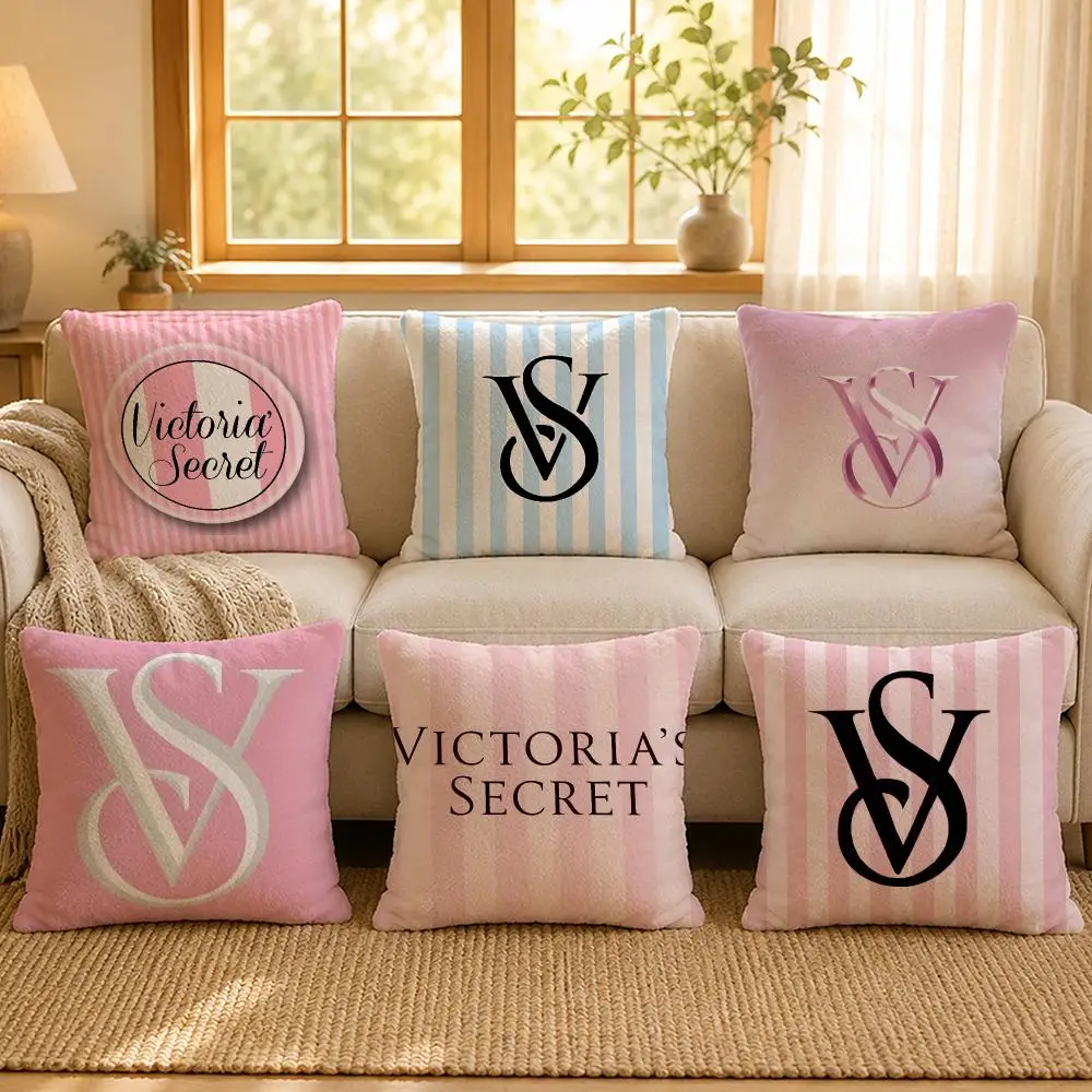 Lingerie Victoria Secret Glam Cushion Cover Personalized Short Plush Soft Bedroom Sofa Home Decor Gift