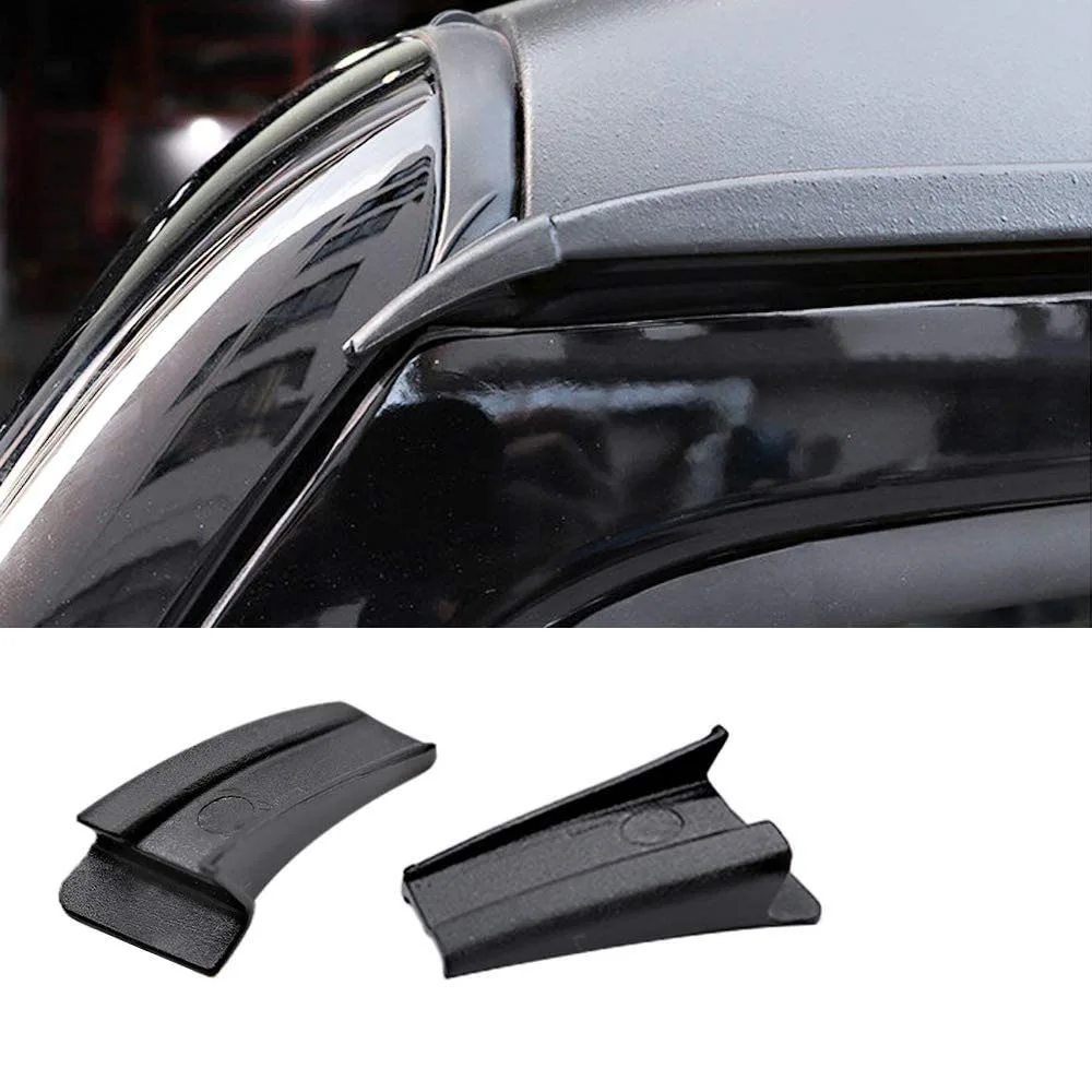 Car Roof Rain Gutter Top Extension Rainwater Diversion Channel Sticker for Jeep Wrangler JK JL Gladiator  JT 2007-2023