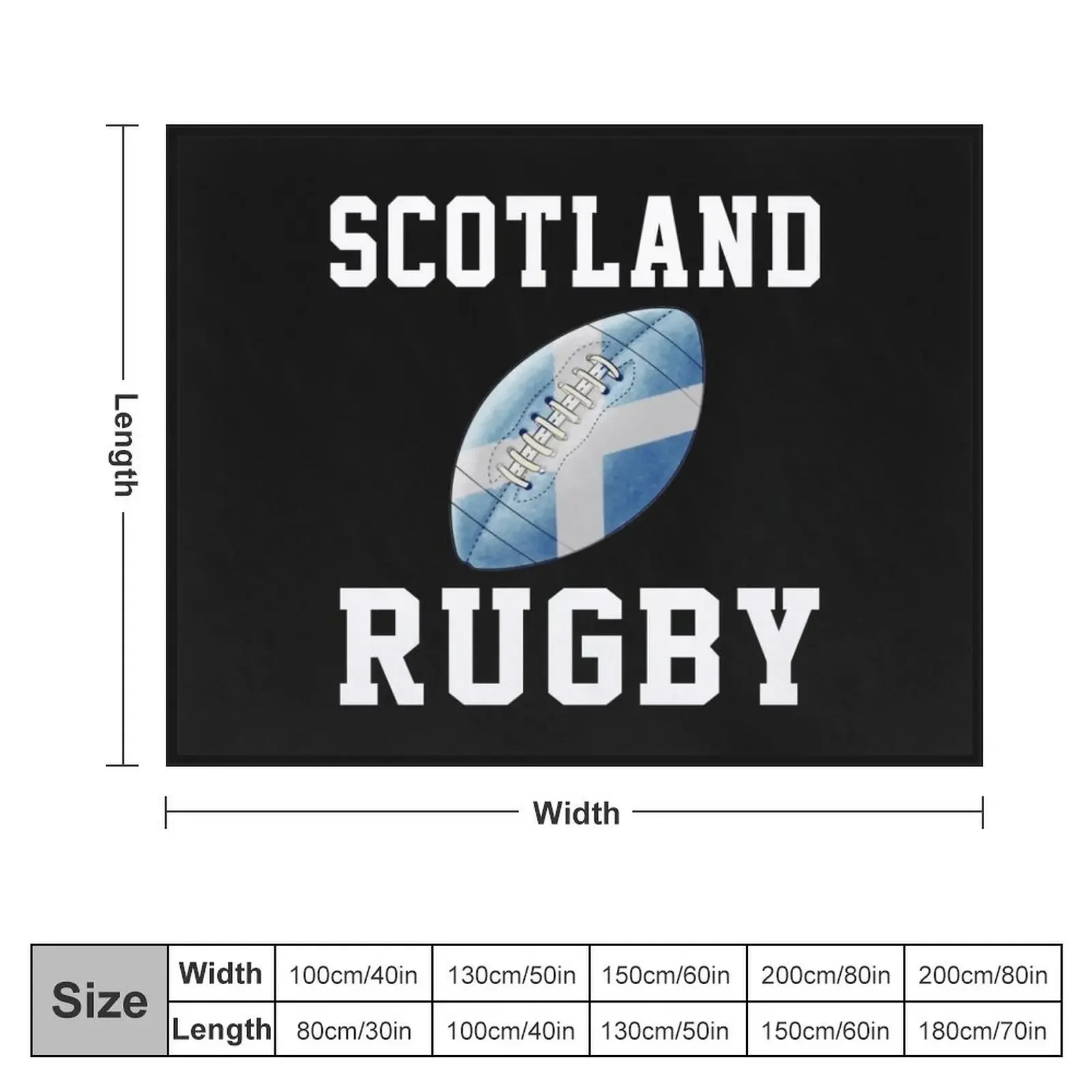 Scotland Rugby Throw Blanket Bed linens warm for winter Blankets