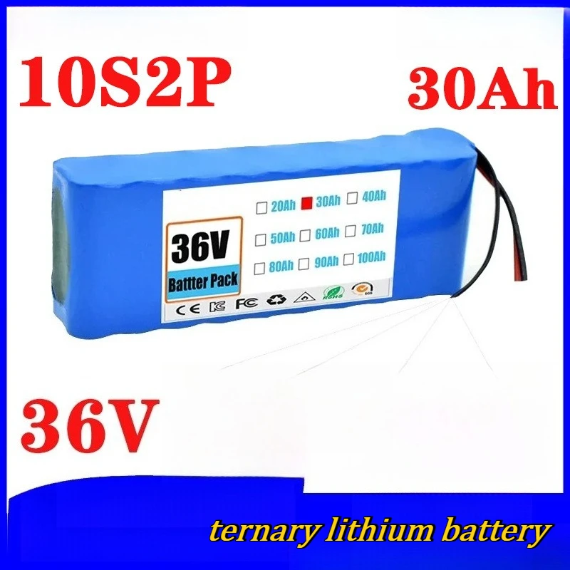 18650 10 Series 2 Parallel 30000mAh Lithium-ion Battery High Power and Large Capacity 36V Electric Vehicle Battery Pack