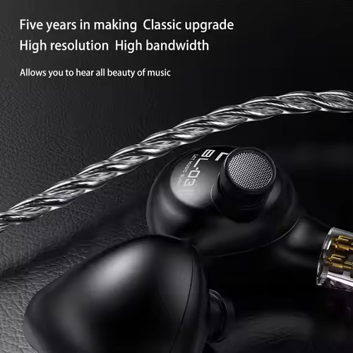 BLON BL03 II 10mm Dual-Chamber Dynamic Driver IEM Hifi Music Earphones with 0.78mm 2-Pin Detachable Cable Compatibility - Image 5