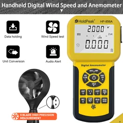 HP-856A Multifunctional Anemometer with Extendable Sensor Comprehensive Data Management for Accurate Environmental Monitoring