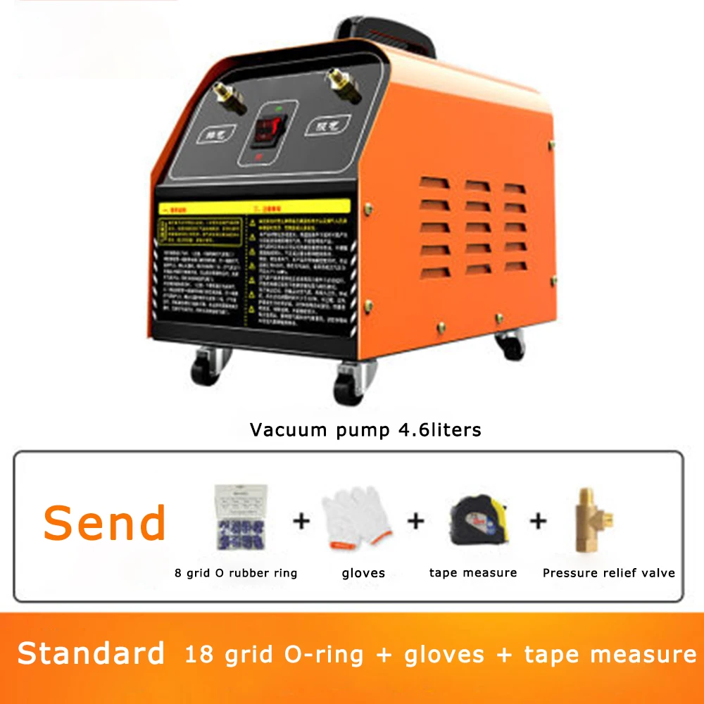 Pompa per vuoto per condizionatore d'aria per auto portatile Strumento per fluoro per condizionatore d'aria per auto Pompaggio rapido Strumenti di riparazione dell'aria condizionata