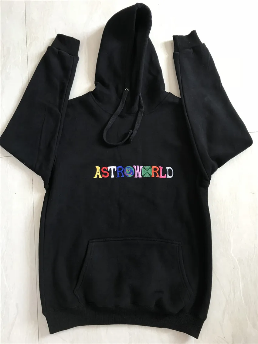 Astroworld Jack Cactu WISH YOU WERE HERE Embroidered Rainbow Letter Men Women Pullover Hoodies Fashion Hip Hop Casual Sweatshirt