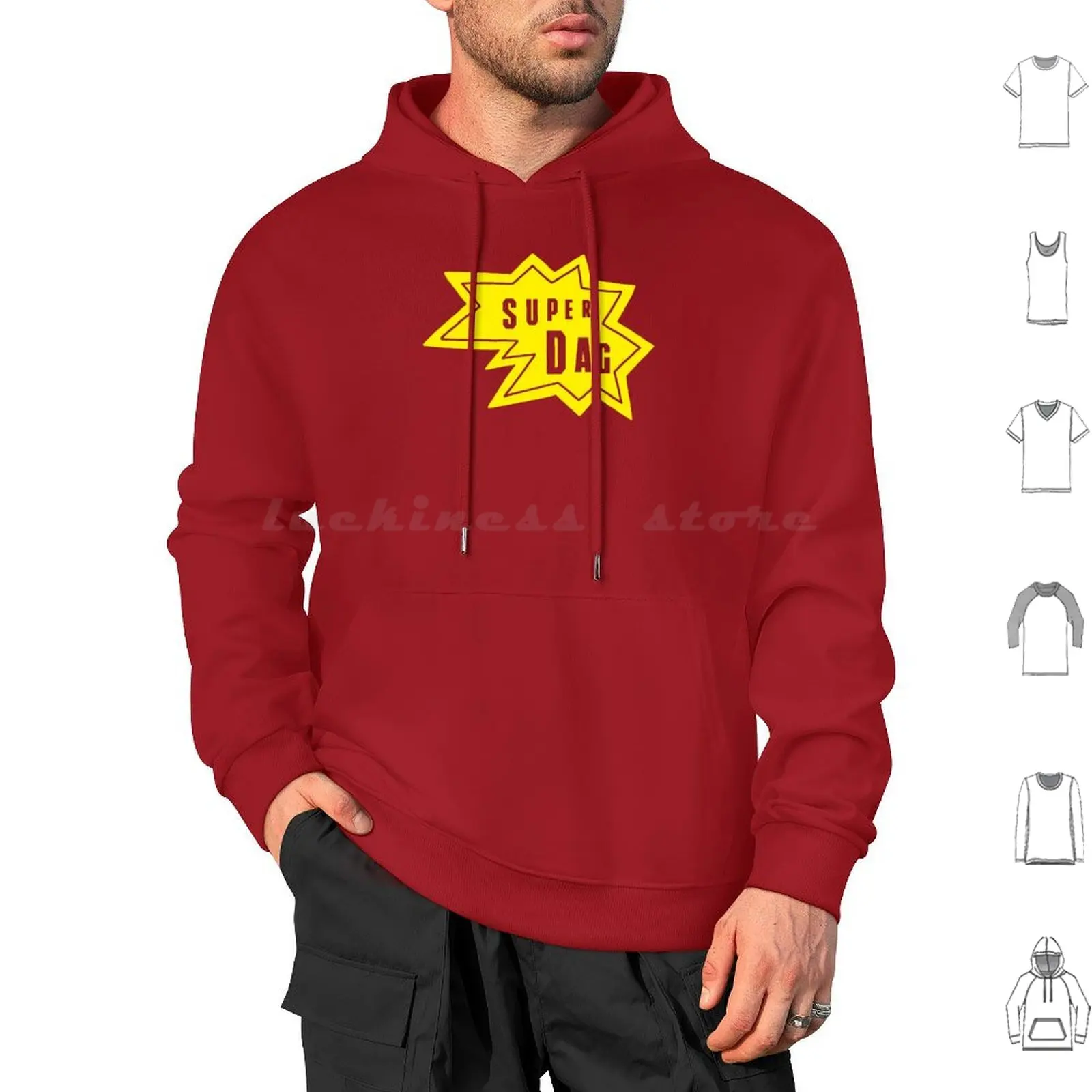 Super-Dag 1 Hoodies Long Sleeve Super Hero Superhero Superdag Dag Aussie Australia Australian Hoges