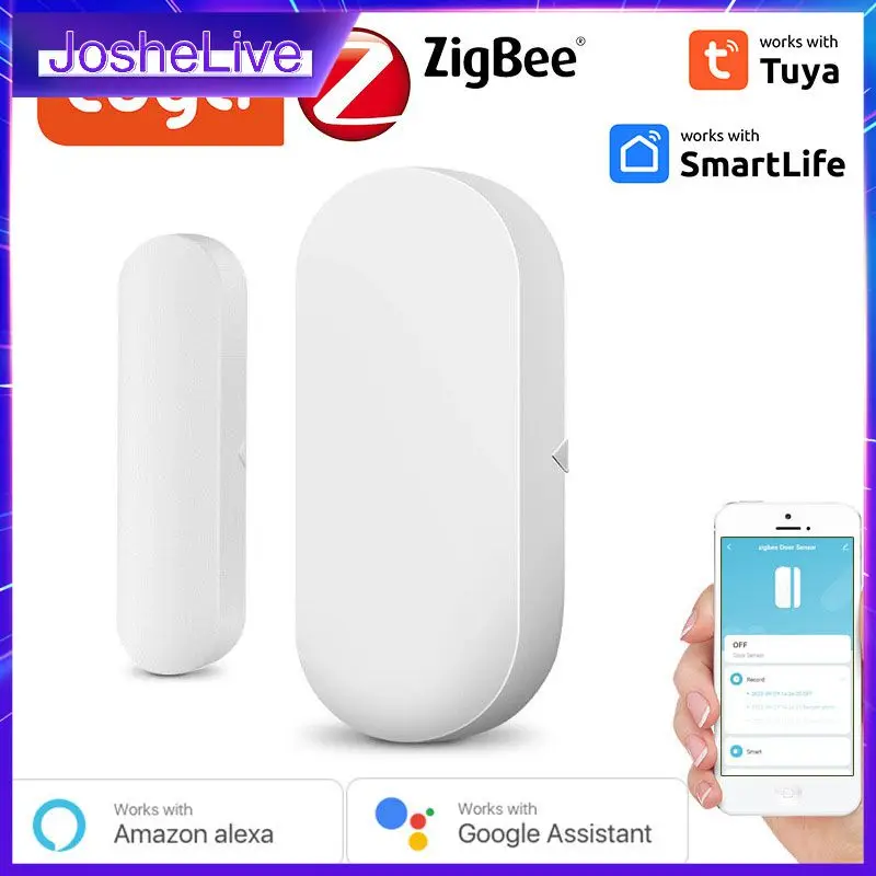 

Tuya Smart WiFi Door Sensor Door Open / Closed Detectors Compatible With Alexa Home Smar tLife APP Free Customised LOGO