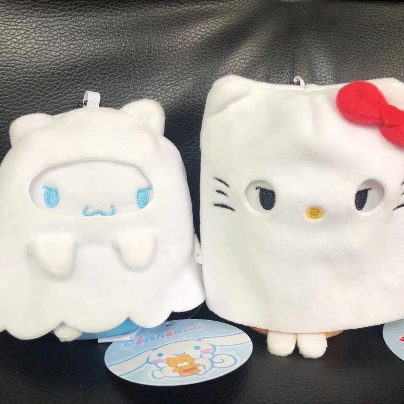 2024 nuovo Halloween Sanrio Kuromi My Melody Cinnamoroll bambola di peluche carina bambola ciondolo decorazione regalo di compleanno per bambini