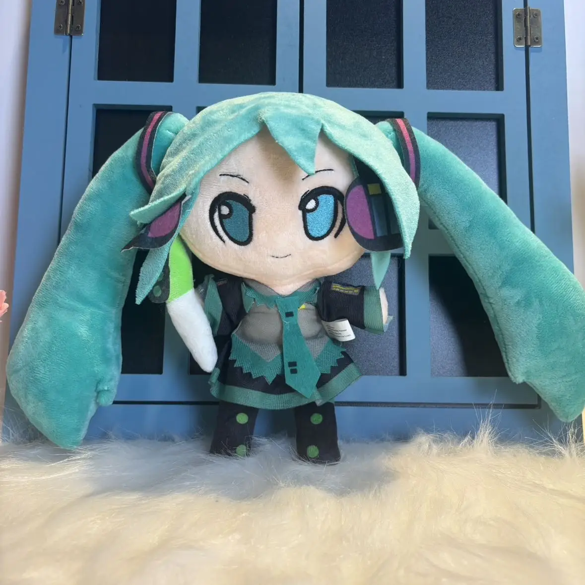 Novo Brinquedo de Pelúcia de Anime Japonês de 25cm iHasune~ Miiku, Boneca de Pelúcia, Almofada Macia, Boneca Futurista, Presente de Natal Fofo para Crianças