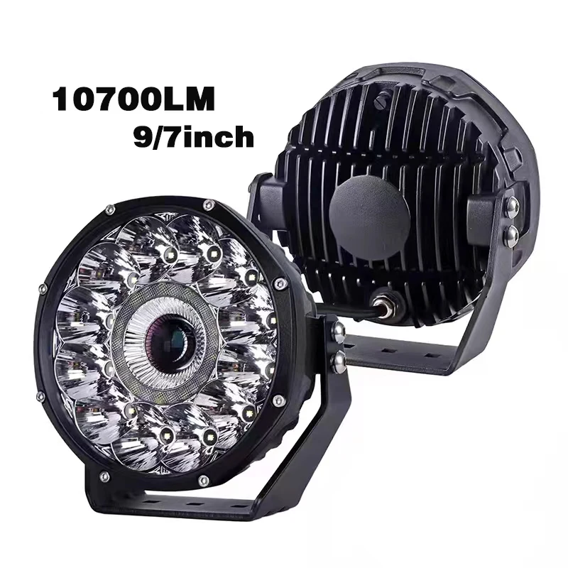 Car 10700lm Super Bright Offroad  Led Driving Light Truck Round Spotlight 4x4  7