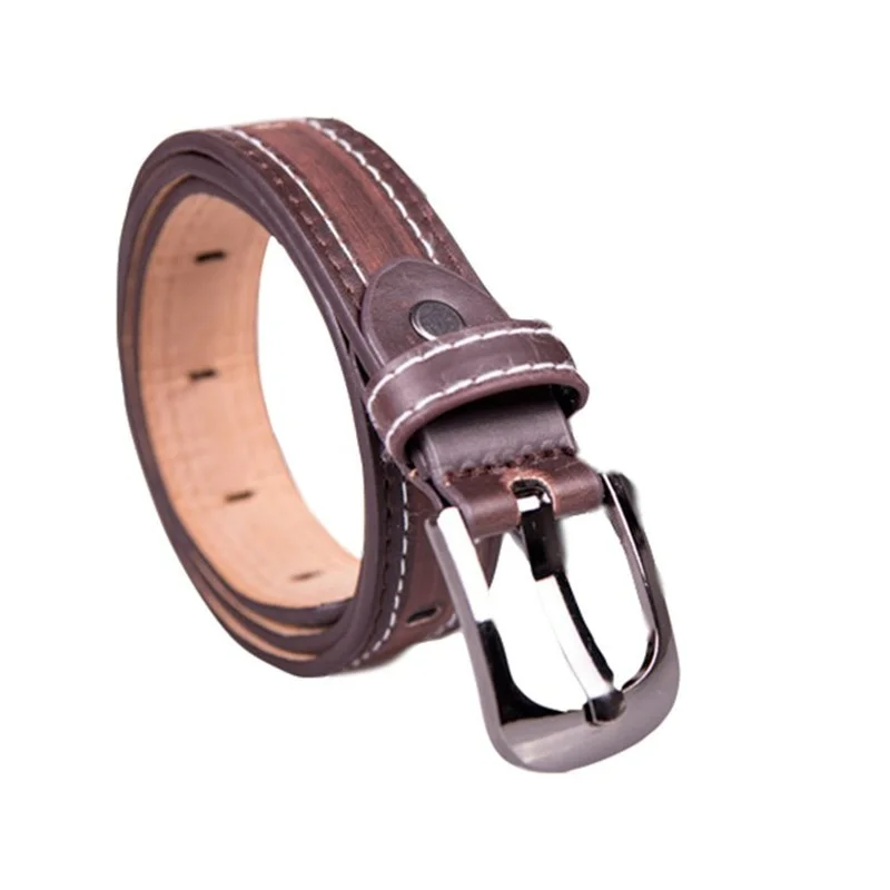 75-100cm Children\'s Belt Black Brown Leather Pin Buckle Wear-Resistant Boys Girls Outdoor Belts 2022 Hot Sale Wholesale