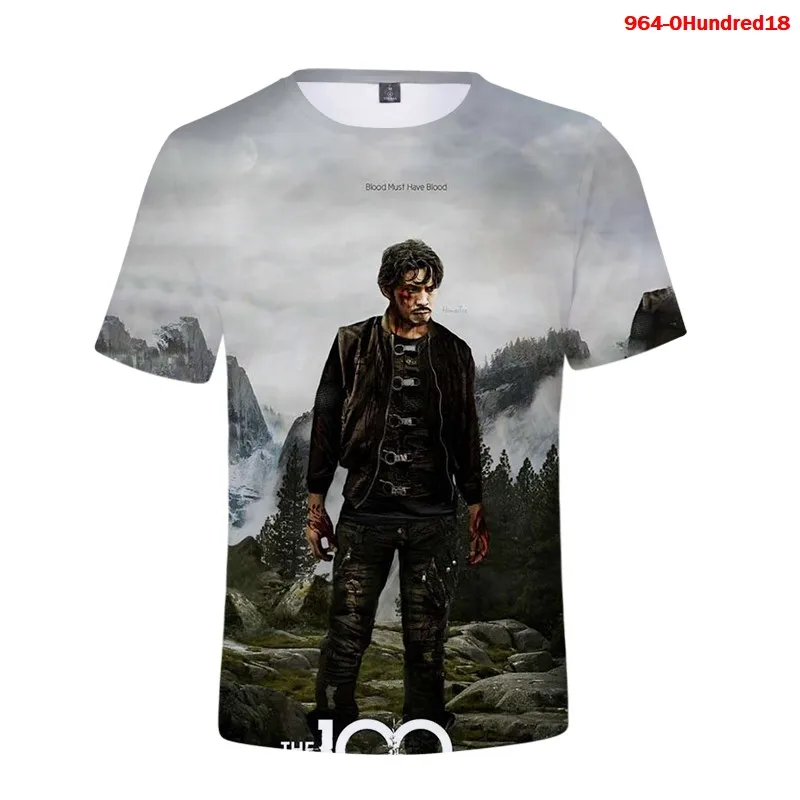 Famous TV Series The Hundred The 100 3D Print T Shirts Unisex Fashion Casual Summer Trendy Tops Funny Harajuku Clothes