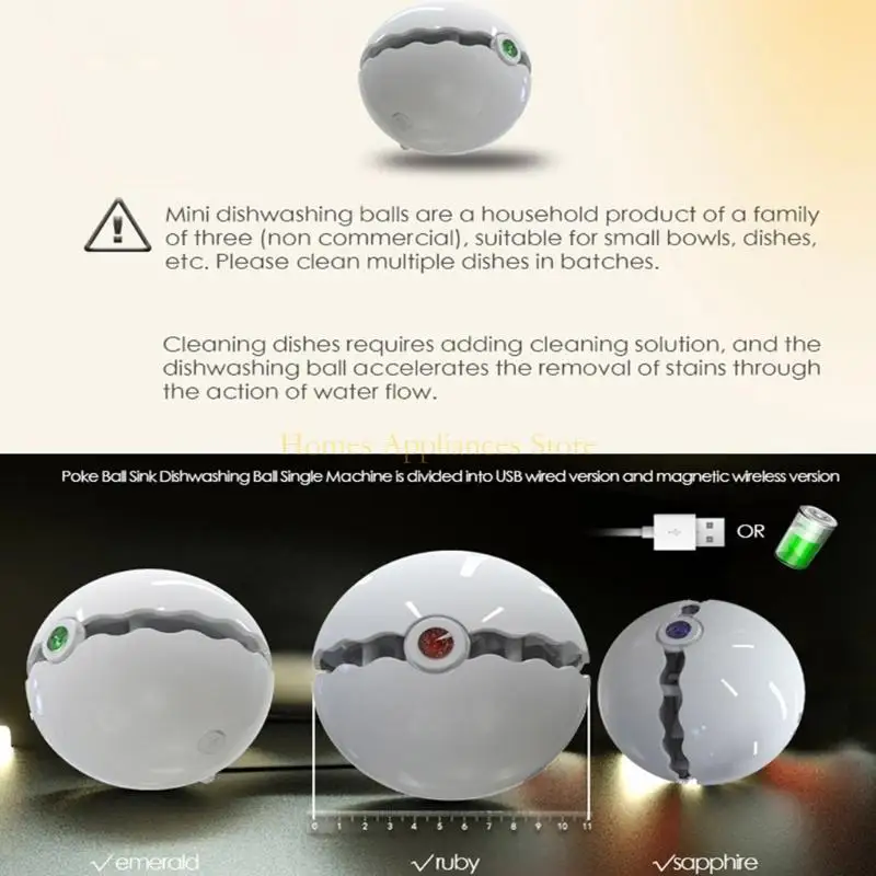 D0AB USB غسالة الصحون المحمولة غسالة الوعاء العالي منظف الضغط العالي الحجم