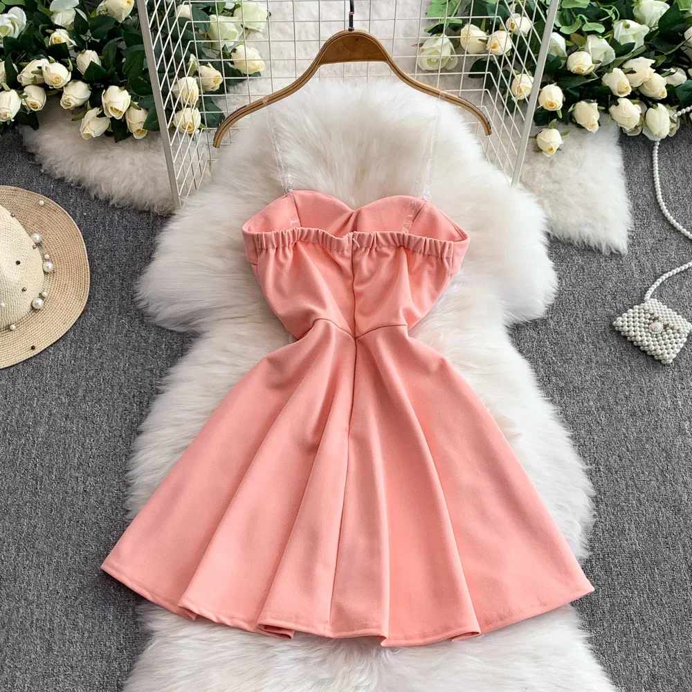 

Chic V-neck off shoulder A-line High Waist Evening Party dress Women High Street ceremony dresses