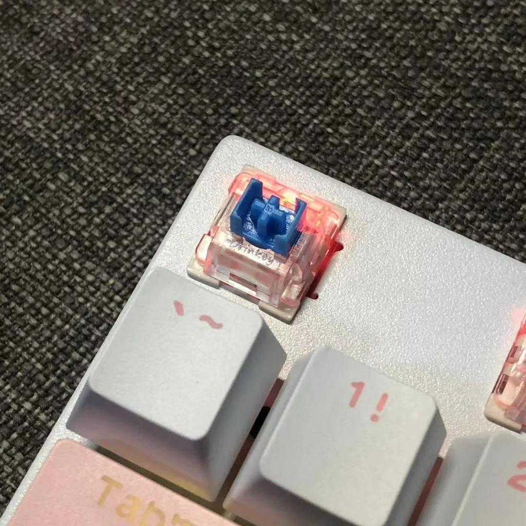 Feito à mão dos desenhos animados rosa kirby linda menina rosa personalizado teclado mecânico pbt keycap