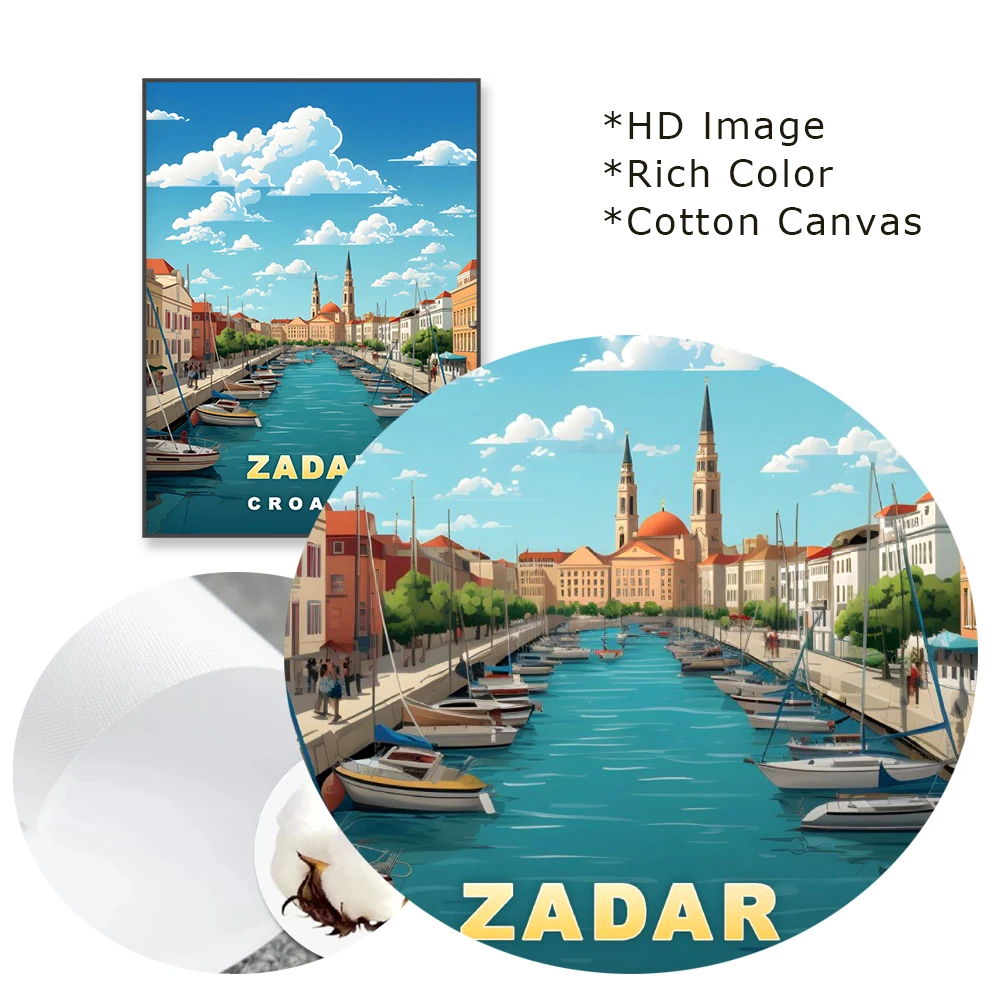 السفر المشارك للديكور المنزل ، الرجعية جدار الفن يطبع ، الشمال قماش اللوحة ، خمر أوروبا والمدن ، الشفق المشهد يطبع