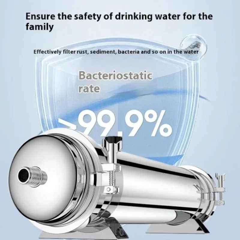 Manual 304 Stainless Steel Ultrafiltration Water Purifier 0.01 Micron Accuracy 3+ Year Life Terminal Filter 8 Ton Flow Outdoor