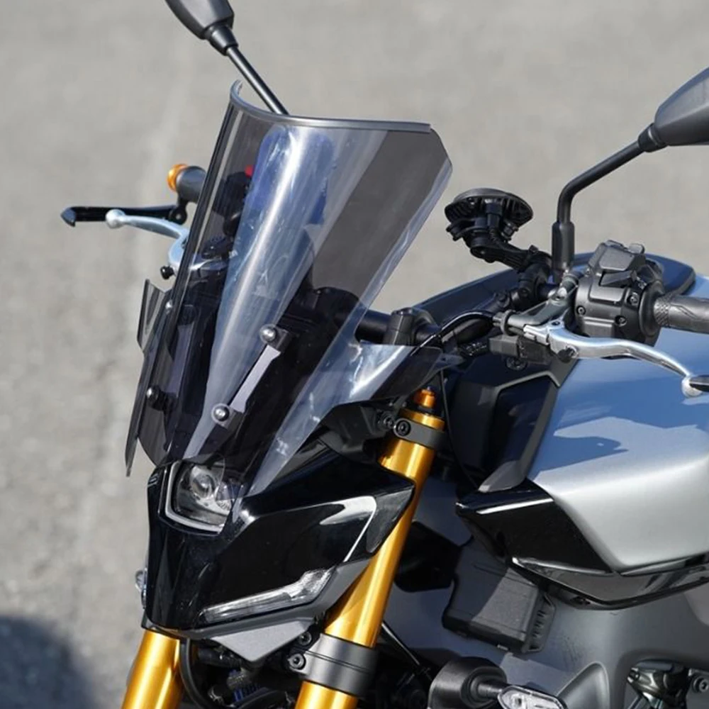 لياماها MT 09 MT-09 SP 2024 2025 2026 دراجة نارية الزجاج الأمامي الزجاج الأمامي الرياح منحرف يندبروف حماية فيسر قناع #3