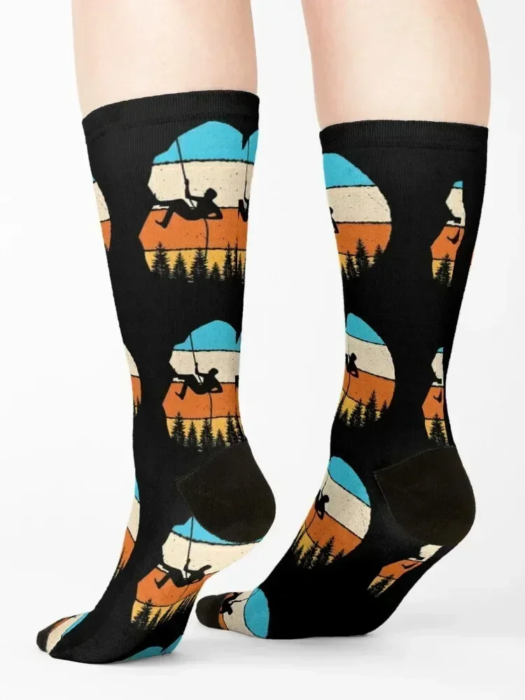 Rock Climbing Climber Gift Socks football funny gift New year's hockey Men's Socks Luxury Women's