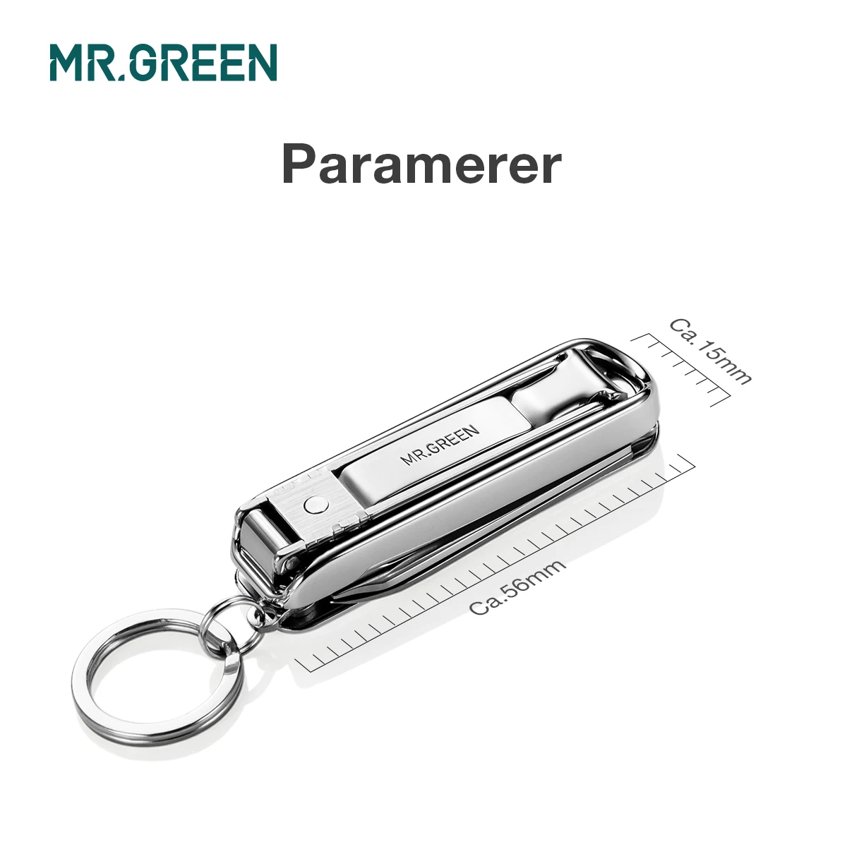 MR.GREEN Multifunctional Nail Clippers Six Functions Nail Files Bottle Opener Small Scissor Nail Cutter Stainless Steel