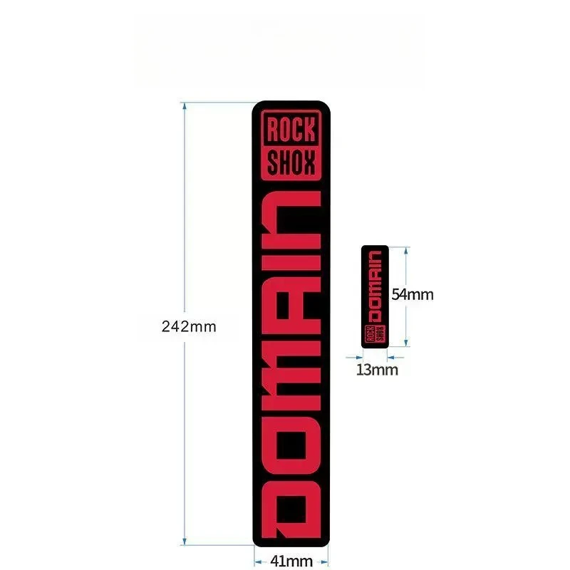 2021 RockShox DOMAIN Mountain Bike Fork Decal, Waterproof Vinyl Sticker for MTB Suspension Fork Modification & Custom Painting