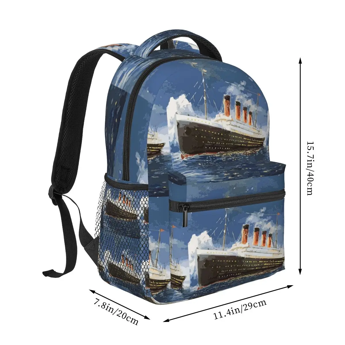 The Most Popular Ship Of All Times, Titanic. Backpacks Boys Girls Bookbag Students School Bags Travel Rucksack Shoulder Bag