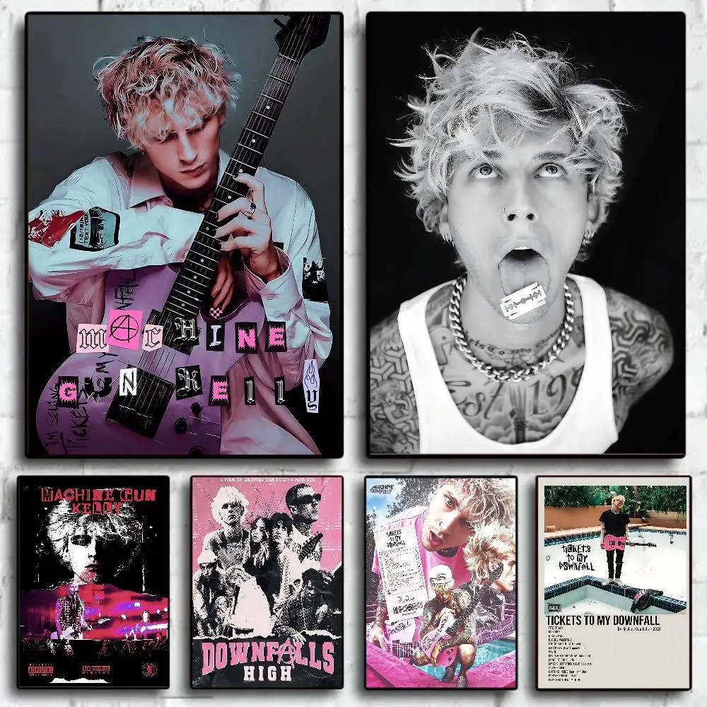 Rapper MGK M-Machine Gun K-Kelly  Classic Vintage Posters Vintage Room Home Bar Cafe Decor Nordic Home Decor
