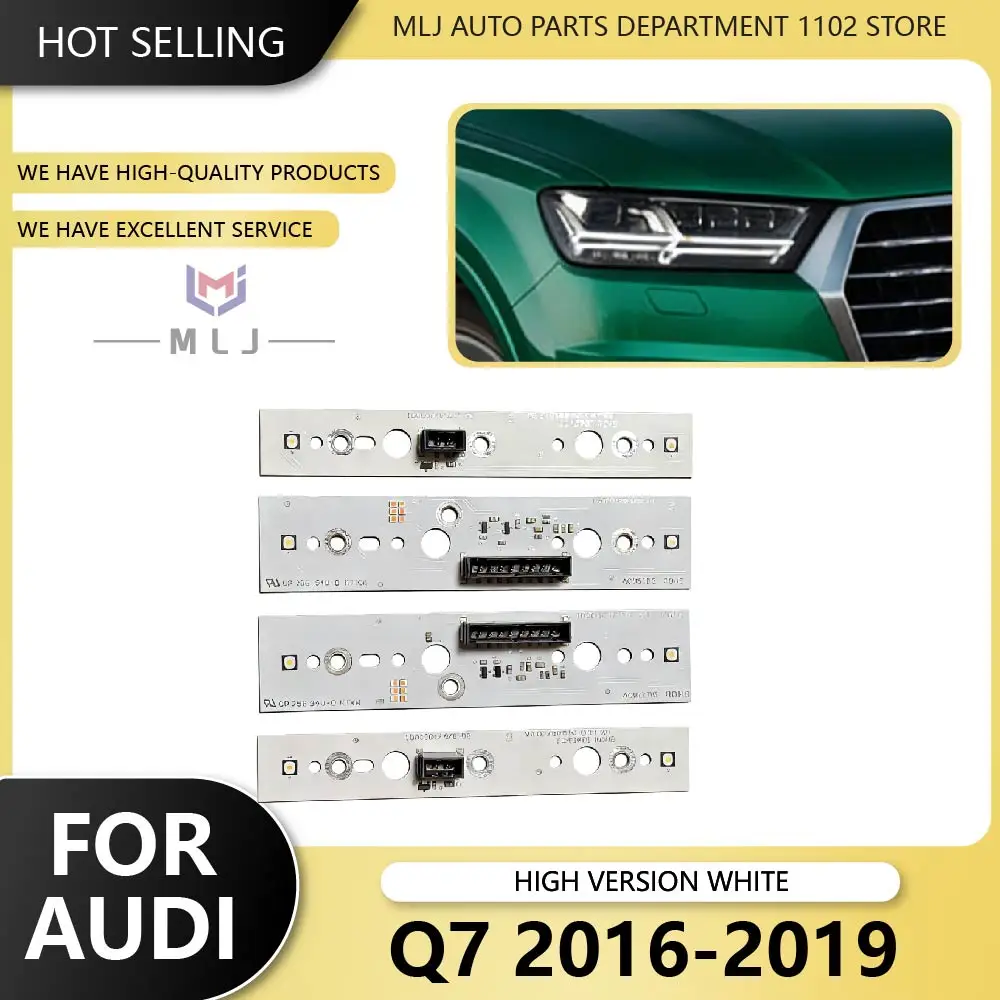 

New DRL LED daytime running lights LED board light turning DRL module LED Boards For Audi Q7 2016-2019 replace high Supre White