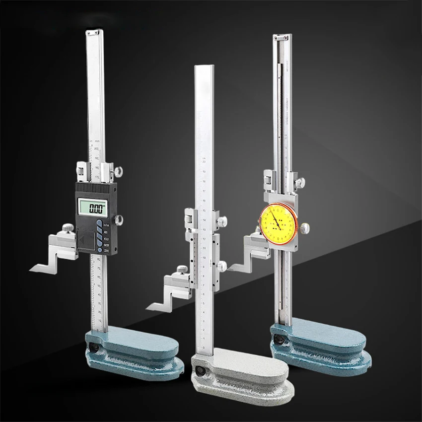 Digital Height Gauge Calipers Stainless Steel Electronic Digital Height Caliper Measurement Tool Vernier Height Ruler 0-300mm
