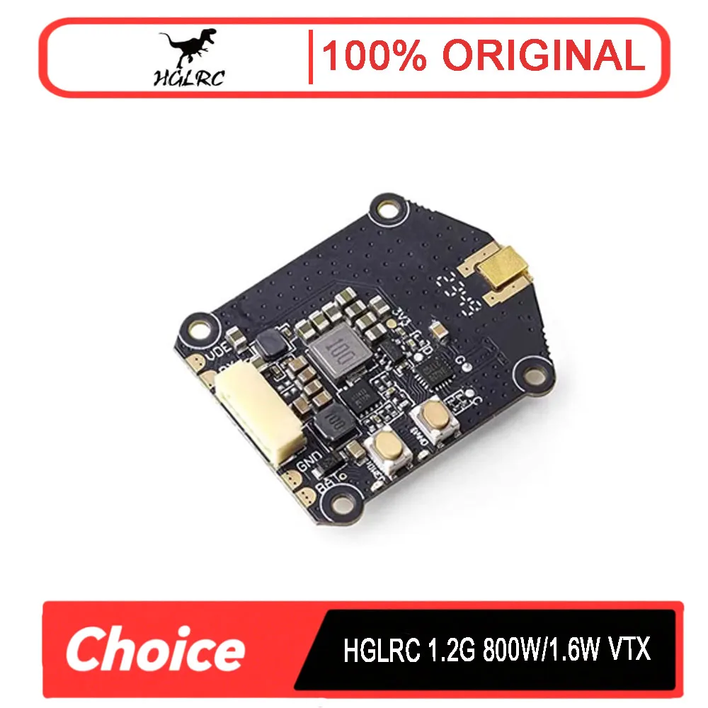 

HGLRC 1.2G Switchable 800W/1.6W High Power FPV Transmitter Module-NTSC/PAL Compatible,9CH, Long-Range for FPV Drones & Airplanes
