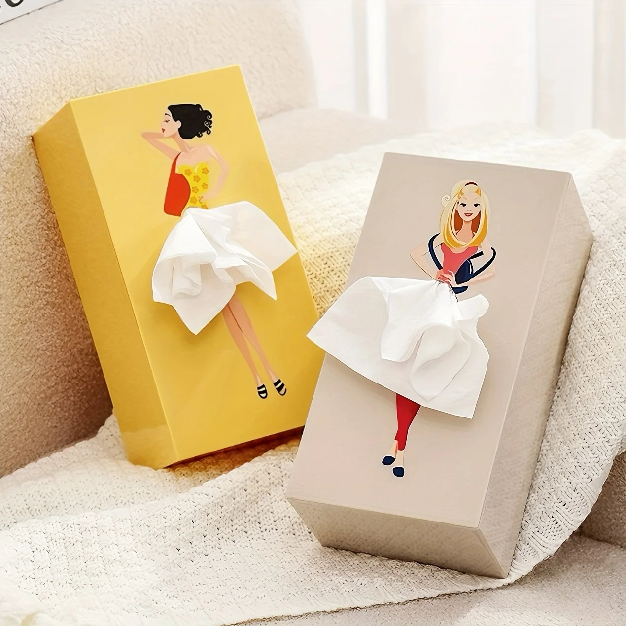 

Waterproof Funny Tissue Box Creative Home Decor for Living Room Bedroom Dining Table