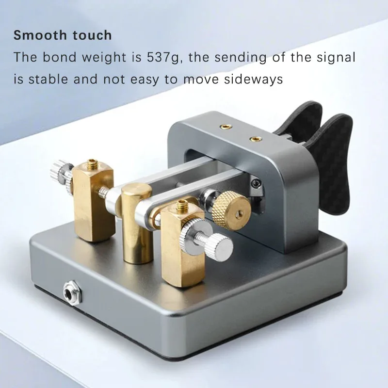 For Dual-Lever Automatic Morse Key for Shortwave CW, Radio Amateur Electronic Paddle with Adjustable Speed