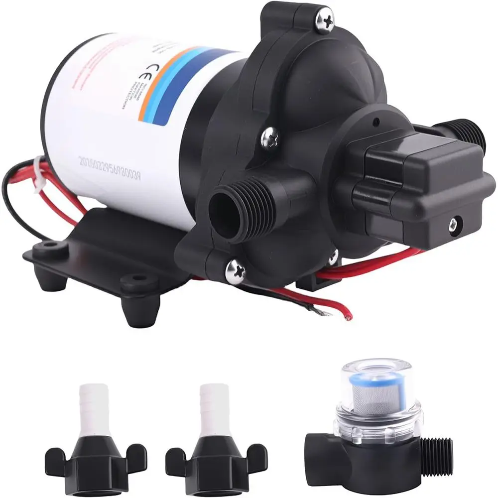 

RV Pump for 2088-422-144,12V 3.3GPM Diaphragm Water Pump, 45Psi 1/2MNPT Connection
